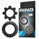 Ерекційні кільця - Ring Flowering Rings Black, 2 шт.