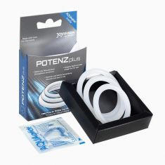 Ерекційні кільця - POTENZplus, transparent, Mix S, M, L, 3 шт.