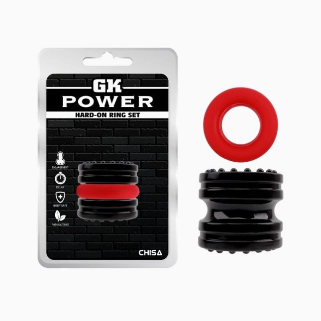 Эрекционные кольца - GK Power Hard-On Ring Set