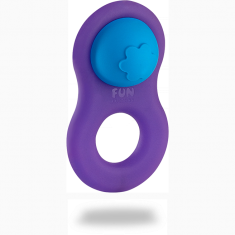 Эрекционное кольцо 8IGHT от Fun Factory, бирюзово-фиолетовый