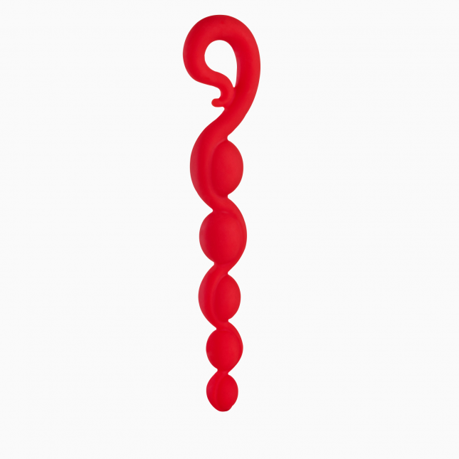 Анальная цепочка BENDYBEADS от Fun Factory, красный