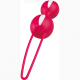 Вагінальні кульки SMARTBALLS DUO від Fun Factory, біло-червоний