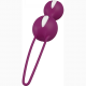 Вагінальні кульки SMARTBALLS DUO від Fun Factory, біло-виноградний