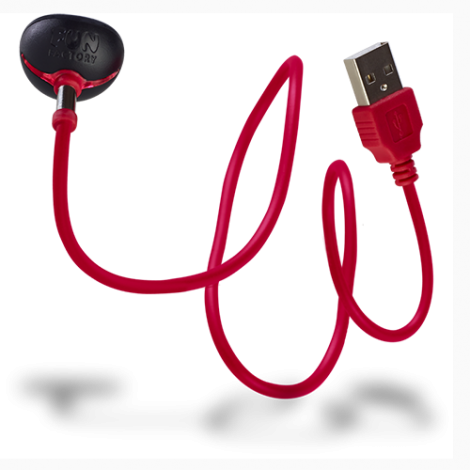 Зарядне облаштування USB для акумуляторних моделей Fun Factory Magnetic Charger USB Plug Click N Charge від Fun Factory, червоний