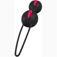 Вагинальные шарики SMARTBALLS DUO от Fun Factory, черно-малиновый