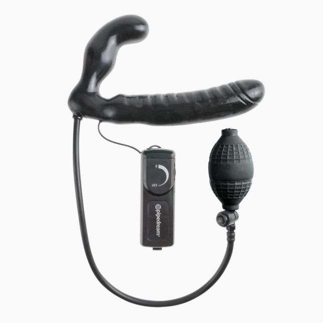 Подвійний надувний страпон Fetish Fantasy Series Inflatable Vibrating Strapless, 16,5х3, 3 см