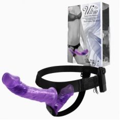 Страпон - Ultra Passionate Harness Dual Vibration purple
