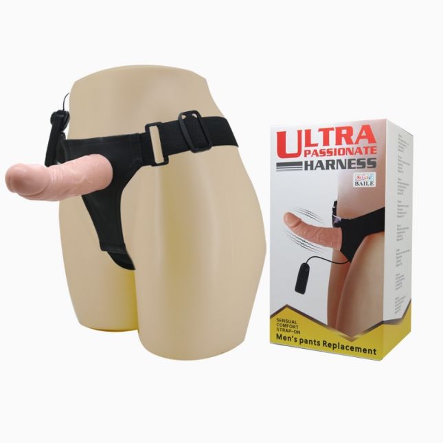 Страпон - Ultra Passionate Harness Flesh Vibrating