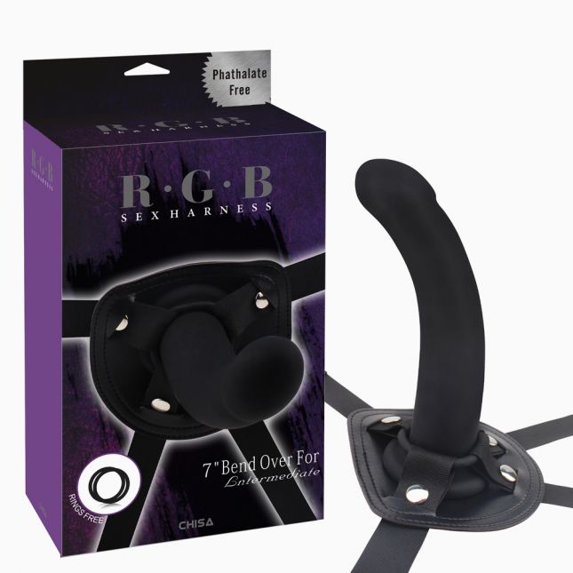 Страпон R.G.B Bend Over For Intermediate Strap On Black