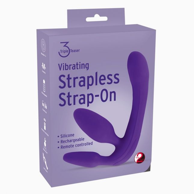 Страпон - Vibrating Strapless Strap - On 3