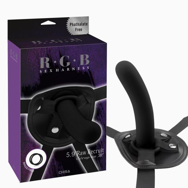 Страпон - R.G.B Raw Recruit Strap-On M