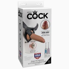 Жіночий страпон - King Cock 9in. Uncut Strap - On