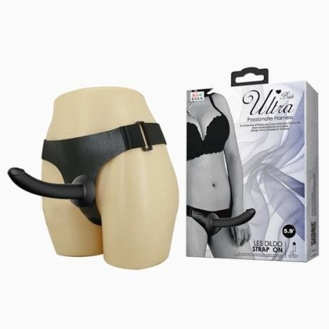 Страпон - Ultra Les Dildo Strap On 5.9"
