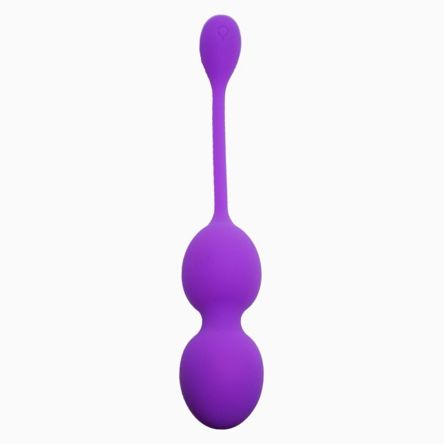 Вагінальні віброкульки - Vibrating Kegel Balls Purple, 32 мм, 80 г