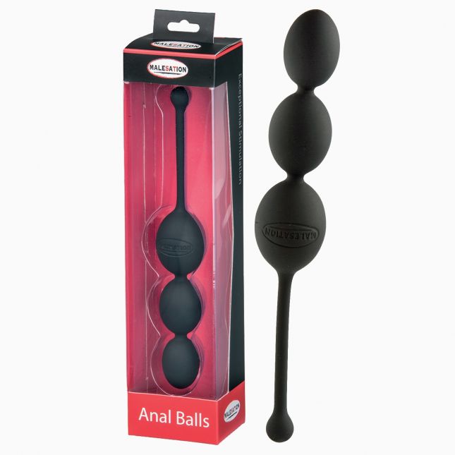 Анальний стимулятор - MALESATION Anal Balls schwarz