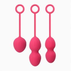 Svakom Nova Kegel - вагинальные шарики со смещенным центром тяжести, 3 шт. (красный)