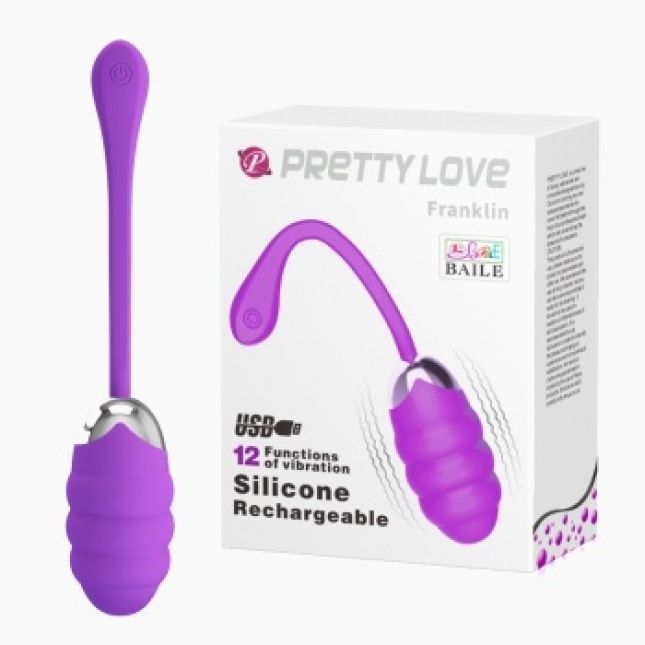 Віброяйце - Pretty Love Franklin Vibrating Egg Purple Віброяйце - Pretty Love Franklin Vibrating Egg Purple