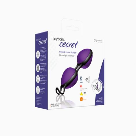 Вагінальні кульки - Joyballs secret, violet/black