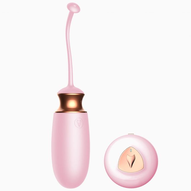 Віброяйце - Vibrating Silicone Love Egg Pink, USB, 10 Function, Heating, Voice Control Віброяйце - Vibrating Silicone Love Egg Pink, USB, 10 Function, Heating, Voice Control