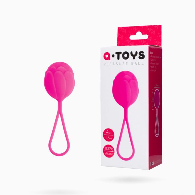 Вагінальні кульки Toyfa A - Toys, силікон, рожевий, Ø 3,5 см