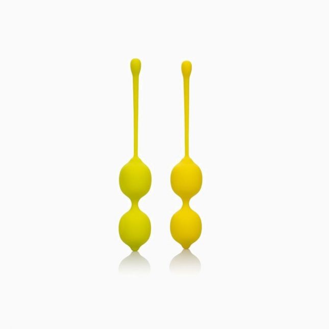 CalExotics Kegel Training Set Lemon вагинальные шарики, 9.5х3.25 см