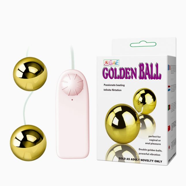 Вагинальные шарики - Golden Balls, Two Vibrators, Multispeed, 2AA Batteries