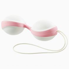 Вагінальні кульки - Amor Gym Balls, білий/рожевий