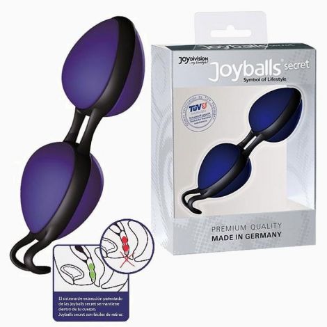 Вагінальні кульки - Joyballs secret, blue/black