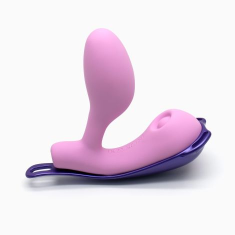 Смарт-віброяйце зі стимуляцією клітора KISSTOY Viosecret Pro, реагує на стискання, пояс для кріплення