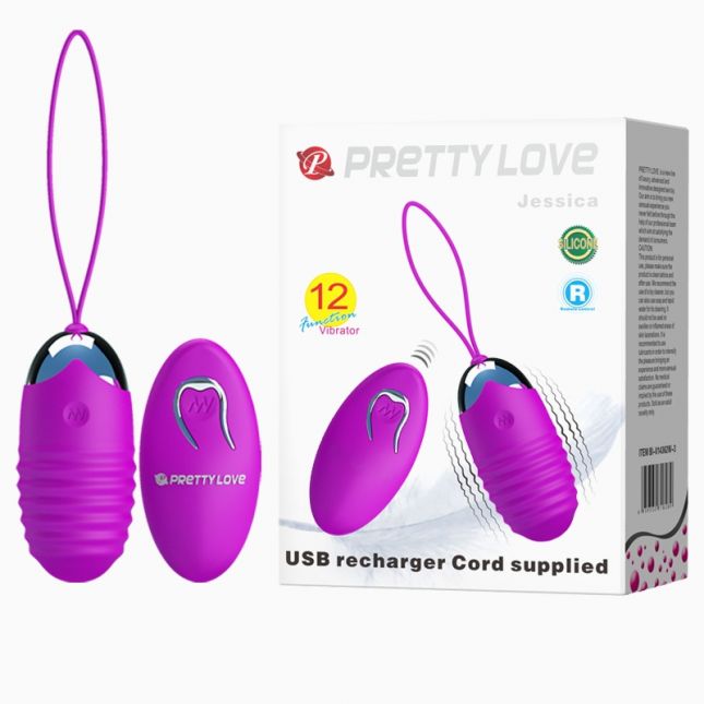 Віброяйце - Pretty Love Jessica Vibrating Egg Purple Віброяйце - Pretty Love Jessica Vibrating Egg Purple