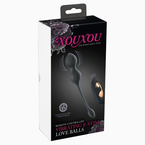 Вагінальні кульки - Xouxou RC Vibrating E-Stim Love Balls