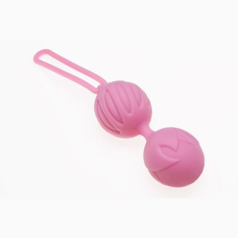 Вагінальні кульки Adrien Lastic Geisha Lastic Balls BIG Pink (L), діаметр 4 см, вага 90 гр