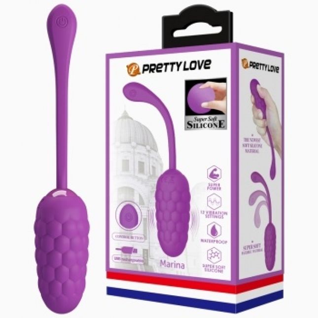 Віброяйце - Pretty Love Marina Vibrating Egg Purple Віброяйце - Pretty Love Marina Vibrating Egg Purple