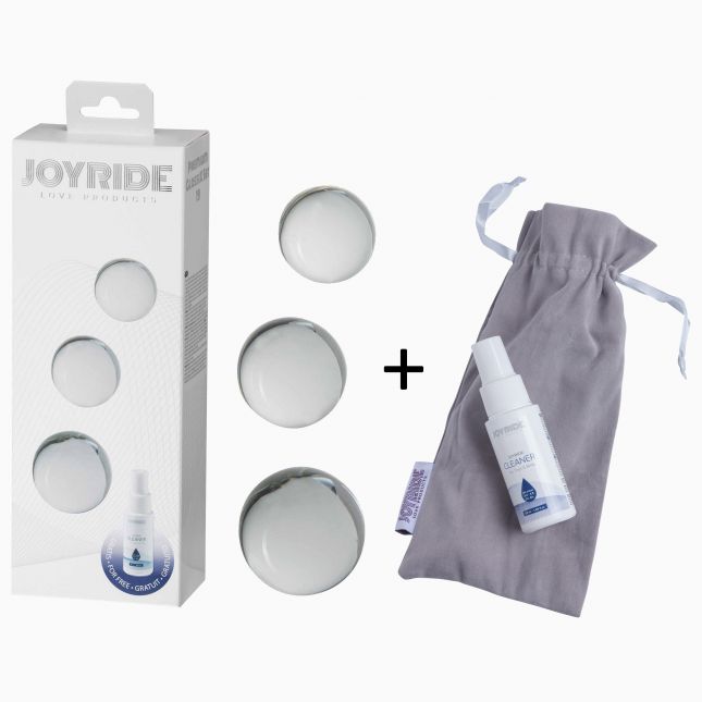 Скляні вагінальні кульки - JOYRIDE Premium GlassiX Set 19