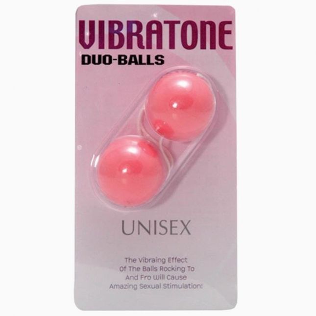 Вагинальные шарики - Vibratone Duo Balls Blistercard, розовый