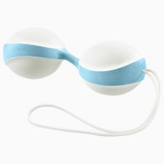 Вагінальні кульки - Amor Gym Balls, білий/блакитний