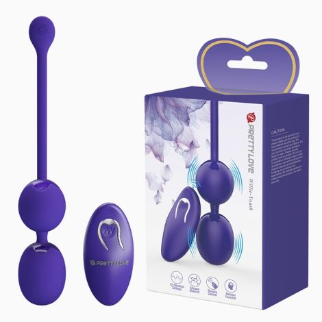 Вагінальні віброкульки - Pretty Love Willie Vibrating Kegel Balls Blue