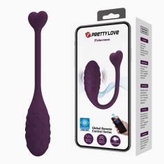 Віброяйце - Pretty Love Fisherman Vibrating Egg Purple (App)