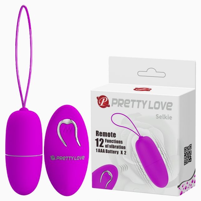 Віброяйце - Pretty Love Selkie Vibrating Egg Purple Віброяйце - Pretty Love Selkie Vibrating Egg Purple
