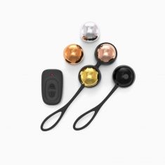 Набір вагінальних кульок Dorcel Training Balls, діам. 3,4 см, вага 20-117гр, є вібрація, пульт ДК