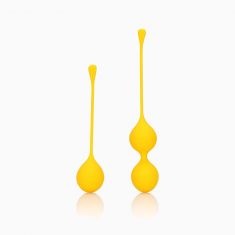 Набір вагінальних кульок - Loveline Silicone Kegel Balls Training Set Carambola