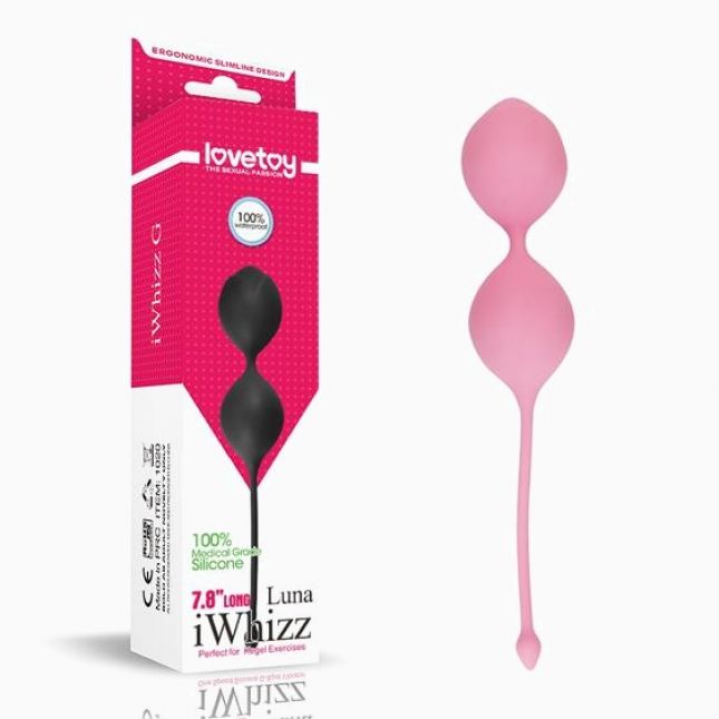 Вагінальні кульки - iWhizz Luna Kegel Ball 7.8" Pink Вагінальні кульки - iWhizz Luna Kegel Ball 7.8" Pink