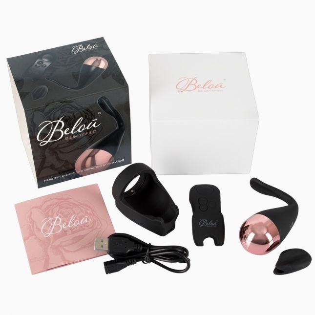 Кліторальний стимулятор - Belou Black Vibro - Ei