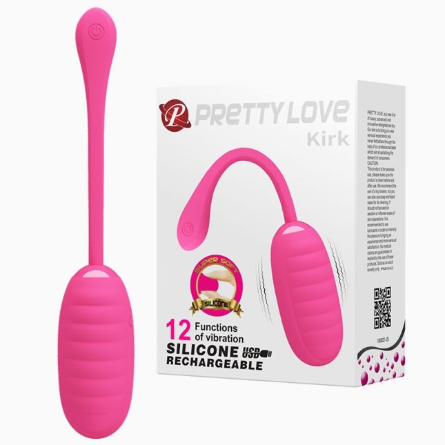 Віброяйце - Pretty Love Kirk Vibrating Egg Pink Віброяйце - Pretty Love Kirk Vibrating Egg Pink
