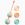Вагинальные шарики Liebe Kewos — Peach/Mint, 5 шариков в комплекте, 15, 25, 35, 45 и 55 г