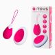 Віброяйце Toyfa A - Toys з пультом ДУ, силікон, рожево-білий, 12 см