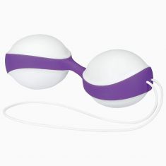 Вагинальные шарики - Amor Gym Balls, белый/фиолетовый