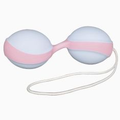 Вагинальные шарики - Amor Gym Balls, голубой/розовый