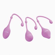 Набор вагинальных шариков - LustGlider Kegel Ball Set Rosa