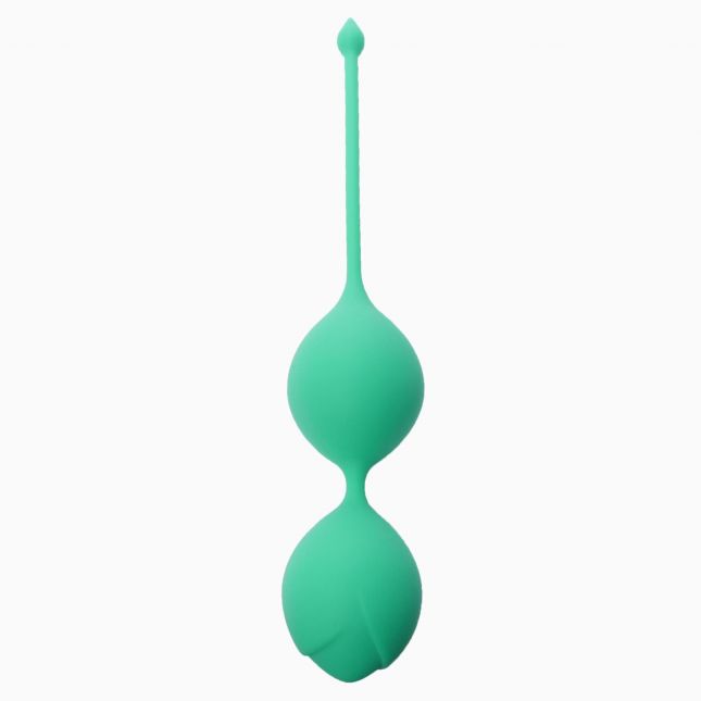 Вагінальні кульки - Silicone Kegel Balls Green, 36 мм, 90 г